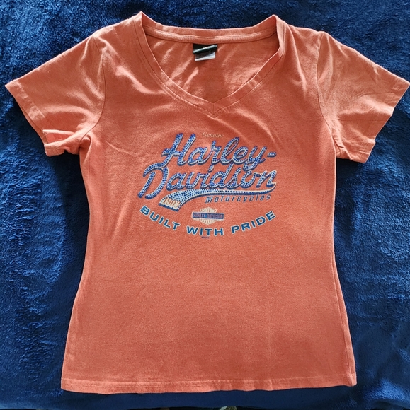 Harley-Davidson Tops - Harley-Davidson Red Classic Women's Medium Short‎ Sleeve T-shirt